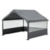 Extra Large Outdoor Dog House Tent 4'X4'X3' Breathable Outdoor Enclosure With 3-Sided Roll-Up Mesh Windows Ground Stakes Storage Bag For Critters