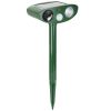 Solar Ultrasonic Animal Repeller Pir Sensor Animal Repellent Chaser With Flashing Light Ipx4 Waterproof For Chasing Deer Raccoon Squirrel Rat Skunk