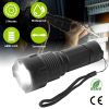 Led Rechargeable Flashlight Zoomable Aluminum Alloy Flashlight Torch W/High Low Strobe Night Light For Night Walking Adventure Searching