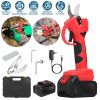 Cordless Rechargeable Pruning Shears 21V 40mm 1.57 in Tree Branch Cutter With 2 Batteries Sharpening Stone Garden Backyard Hedge