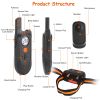 Dog Training Collar Ip65 984Ft Waterproof Pet Beep Vibration Electric Shock Collar 3 Channels Rechargeable Transmitter Receiver Trainer With Recording