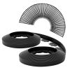 60Ft Non-Digging Plastic Garden Edging Kit Plastic Garden Border With 54 Spikes 2In Tall Border Edging For Garden Lawn Yard Flower Beds