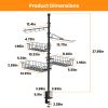 Griddle Caddy Paper Towel Holder Hook Baskets Bbq Accessories Storage Rack Vertical Standing Bbq Organizer Grill Utensil Storage
