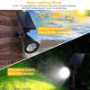 Solar Spotlight 2Pcs Outdoor Waterproof Dusk To Dawn Light Wall Path Lawn Garden Lamp