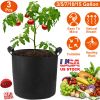 Plant Grow Bags Potato Vegetable Planter Bags 3 Pack Breathable Planting Fabric Pots 7Gallons