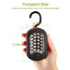 Compact Hanging Work Light 27Leds Portable Magnetic Flashlight With Hook For Mechanicing Emergency Dark Places
