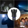 Led Tactical Flashlights 30000Lm Usb Rechargeable Flashlight Water-Resistant Zoomable Led Torch 3 Modes Sos 3200Mah Battery