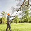 Cordless Pole 6In Saw 7.4Ft Maximum Extendable Length 35Ft/S Speed Electric Pole Chainsaw 2Pcs 3.0Ah Batteries And Charger Included Pruning Trimming