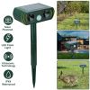 Ultrasonic Animal Repeller Solar Powered Motion Sensor Repellent Ipx4 Waterproof Outdoor For Farm Garden Yard Repelling Deer Raccoon Cat Dog Rabbit Sq