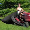 Lawn Mower Leaf Bag 54 Cubic Feet Standard Garden Rubbish Collection Bag 112In Opening For Fast Easy Leaf Collection Riding Lawn Mower Waste Bag