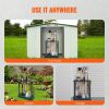 Garden Tool Organizer, 10 Slots, Yard Tool Tower Rack for Garage Organization and Storage, Hold Long-Handled Tool/Rake/Broom/Shovel