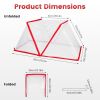 4Pack 31.50×12.99×13.39in Garden Row Accelerator Plants Covers Plant Net Cage Guard Greenhouse Covers Protect Seedling Fruit Vegetable Rows From Frost