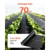 Weed Barrier Fabric Heavy Duty, 1.4x50FT 3.2oz Landscape Fabric, Woven Weed Blocker Fabrics, Garden Fabrics Weeds Barrier, Weeds Control Ground Cover