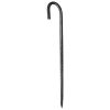 Rebar Stakes, 16-Inch, Heavy-Duty 0.4 in Diameter J Hook, Galvanized Steel Ground Anchors with Chisel Point End & Rust-Resistant Coating