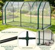 Outdoor Portable Mini Greenhouse Vegetable Gardening with PE Cover And Zippered Door for Growing Fresh Produce