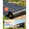Weed Barrier Fabric Heavy Duty, 1.4x50FT 3.2oz Landscape Fabric, Woven Weed Blocker Fabrics, Garden Fabrics Weeds Barrier, Weeds Control Ground Cover