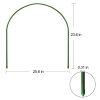 6PC 5ft*0.31inch Small greenhouse plastic elbows, garden arch support accessories, greenhouse arch pole connecting pipes, support fixtures