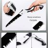 Fancial Folding Saw, 9.8 Inch Carbon Steel Blade, Manual Pruning Saw for Camping, Gardening, Survival, 21 Inch Total Length