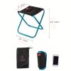KORAMAN Blue Portable Camp Stool, Ultralight Folding Mini Chair For Camping Fishing Hiking Gardening Beach Outdoor Chair For Kid or Adults