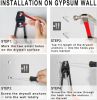 Steel Garage Storage Hooks - 16 Pack Anti-Slip Coating, Heavy Duty Wall Mount Hooks for Hanging Bike, Ladder, Garden Tools