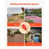 20-Pack 1/8 Inch Deck Board Spacers, Bright Red Gap Jig Rings for Easily Spotting, Easy Pull, ABS Decking Jig Spacing Tool for Composite, PVC