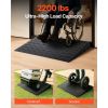 Rubber Threshold Ramp, 4" Rise Threshold Ramp Doorway, 3 Channels Cord Cover Rubber Solid Threshold Ramp
