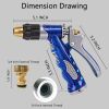 Garden Hose Nozzle, Metal Upgraded High Pressure Water Hose Nozzle, Duty Spray Nozzle with Adjustable, Water Sprayer for Lawn Plants Watering