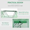 Mini Greenhouse, Small Green House, Garden Planting Shed, Outdoor Flower Planter Warm House with Zipper Windows and Door, Green