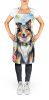 Collie Luau Apron Cooking Kitchen Server Baking Crafts Gardening for Adult Women Men, Unisex, Large, Multicolor