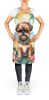 Brussels Griffon Luau Apron Cooking Kitchen Server Baking Crafts Gardening for Adult Women Men, Unisex, Large, Multicolor