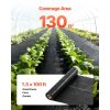 Weed Barrier Fabric Heavy Duty, 1.3x100FT 3.2oz Landscape Fabric, Woven Weed Blocker Fabrics, Garden Fabrics Weeds Barrier, Weeds Control Ground Cover