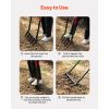 Broad Fork, 5-Tine Pitchfork with Dual Fiberglass Handles, Heavy Duty Garden Fork , Ergonomic U-Shaped Design Broadfork Hand Tiller