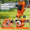 Wood Chipper Shredder Mulcher, 12 HP Heavy Duty Gas Powered, 2' Max Diameter 420cc 8.6 kW Engine Woodchipper, Fast Wood Chipping Chopping for Forestry