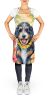 Bernedoodle Luau Apron Cooking Kitchen Server Baking Crafts Gardening for Adult Women Men, Unisex, Large, Multicolor