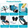 Cordless Pruning Shear And Electric Chainsaw 4 In 1 with Max 5.5Ft Extension Poles 4” 6” Pole Saw Brushless Pruning Shear With 2Pcs 3.0Ah Ba