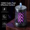 Rechargeable Mosquito Killer Lamp Bug Zapper With Night Light Strap Mosquito Catcher With Max 10594 Cubic Feet Range Uv Light For Indoor Outdoor