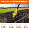 Cordless Garden Tiller Cultivator With 20V Rechargeable Battery 3.93In Width 6.69In Depth 250Rpm Max For Garden Yard Farm Lawn