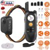 Dog Training Collar Ip65 984Ft Waterproof Pet Beep Vibration Electric Shock Collar 3 Channels Rechargeable Transmitter Receiver Trainer With Recording
