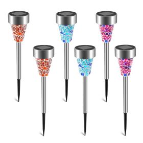 Solar Garden Lights Outdoor Pathway Lights 6Packs Ip44 Water-Resistant Landscape Lights 8Hrs For Yard Driveway Walkway