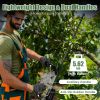 Cordless Rechargeable Hedge Bush Grass Shrub Trimmer 20in 21V with Dual-Action Blades 0.6In Cutting Diameter Safety Lock