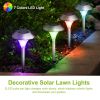 Solar Garden Lights Waterproof Outdoor 8Pcs Pathway Lights Color Changing Landscape Lamps 10Hrs Lawn Lighting Yard Driveway Walkway Garden