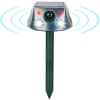 Ultrasonic Solar Animal Repeller Outdoor Mole Snake Squirrel Repellent Waterproof Bird Deer Dog Cat Deterrent With 3 Modes Motion Sensor Vibration Sta