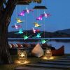 Solar Dragonfly 7 Color Changing Wind Chimes Outside 2Pack Ipx4 Waterproof Outdoor Garden Yard Decor Porch