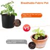 Plant Grow Bags Potato Vegetable Planter Bags 3 Pack Breathable Planting Fabric Pots 7Gallons