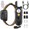Dog Training Collar Ip65 984Ft Waterproof Pet Beep Vibration Electric Shock Collar 3 Channels Rechargeable Transmitter Receiver Trainer With Recording