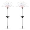Solar Powered Starburst / Firework Lights 240 Led Garden Path Decor Lights 2Pcs