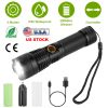 Tactical Led Flashlight Zoomable Rechargeable Search Light Torch 50000Lm 5Modes Night Light For Night Walking Adventures