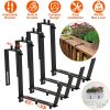 Planter Box Brackets Adjustable 4Pcs Flower Box Holders Window Boxes Planters Hooks No Drill Railing Planter Mounts For Windowsills Gardens Fences
