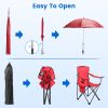 Camping Chair Lightweight Foldable Outdoor Chair With Cup Holder Detachable Sun Canopy Carrying Bag 330Lbs Max Load Backyard Garden Garages