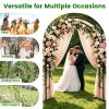 2Pack 7.87Ft H X 4.59Ft W Adjustable Metal Garden Arches Diy Outdoor Trellis For Climbing Plants Wedding Arch Decoration Iron Arbor For Backyard Garde